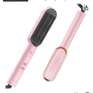 Hairbrush straightener